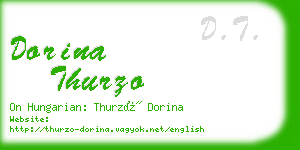 dorina thurzo business card
